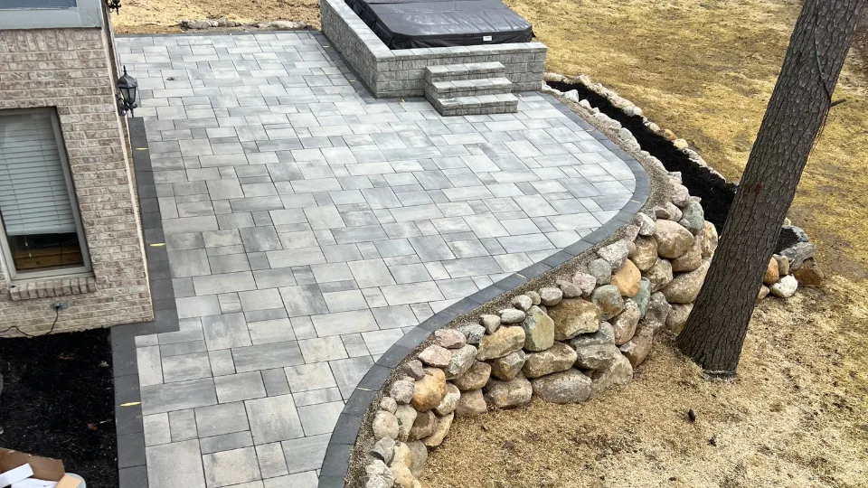 After: Brick Paver Patio