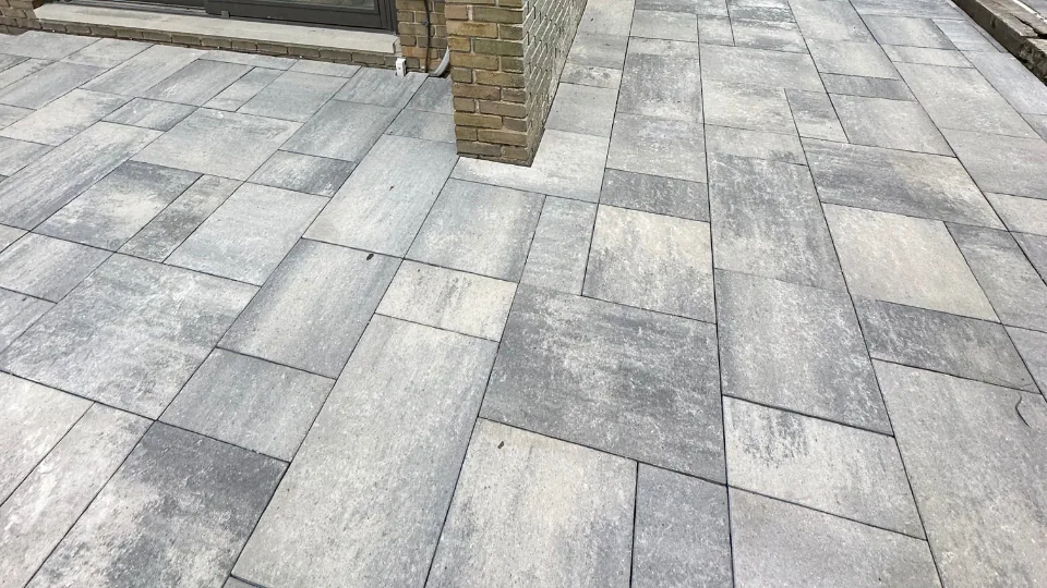 Brick Paver Patio — Grey