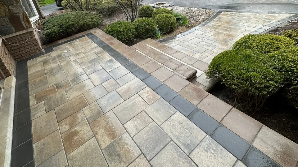 Brick Paver Porch and Walkway